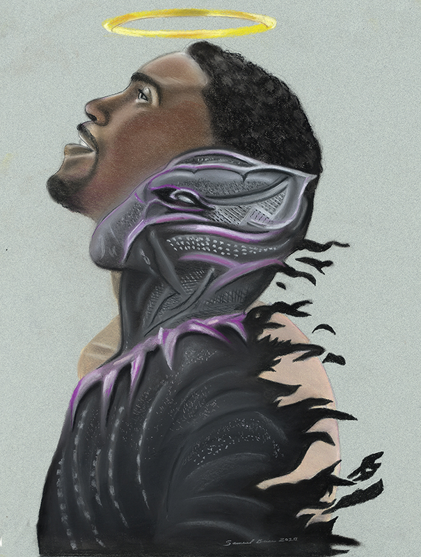 Chadwick Boseman as the Black Panther