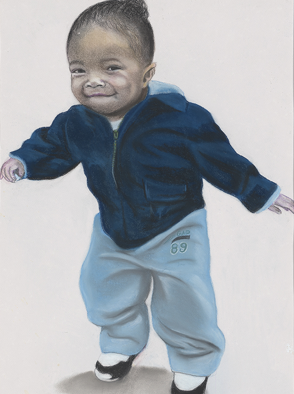 Toddler learning to walk